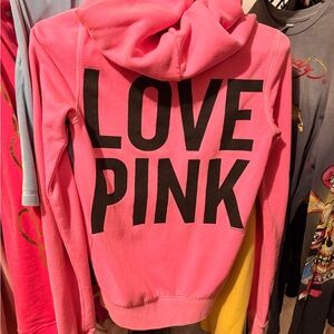 Vintage PINK Hoodie - Bright Pink XS